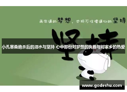 小孔塞桑绝杀后的泪水与坚持 心中那份对梦想的执着与对家乡的热爱